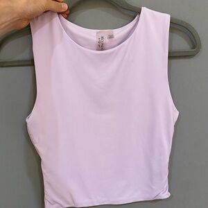 Second Skin Light Purple Crop Top